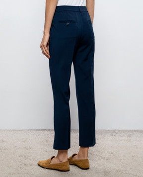 Max Mara Weekend CANON blue wool pants WKDCANON