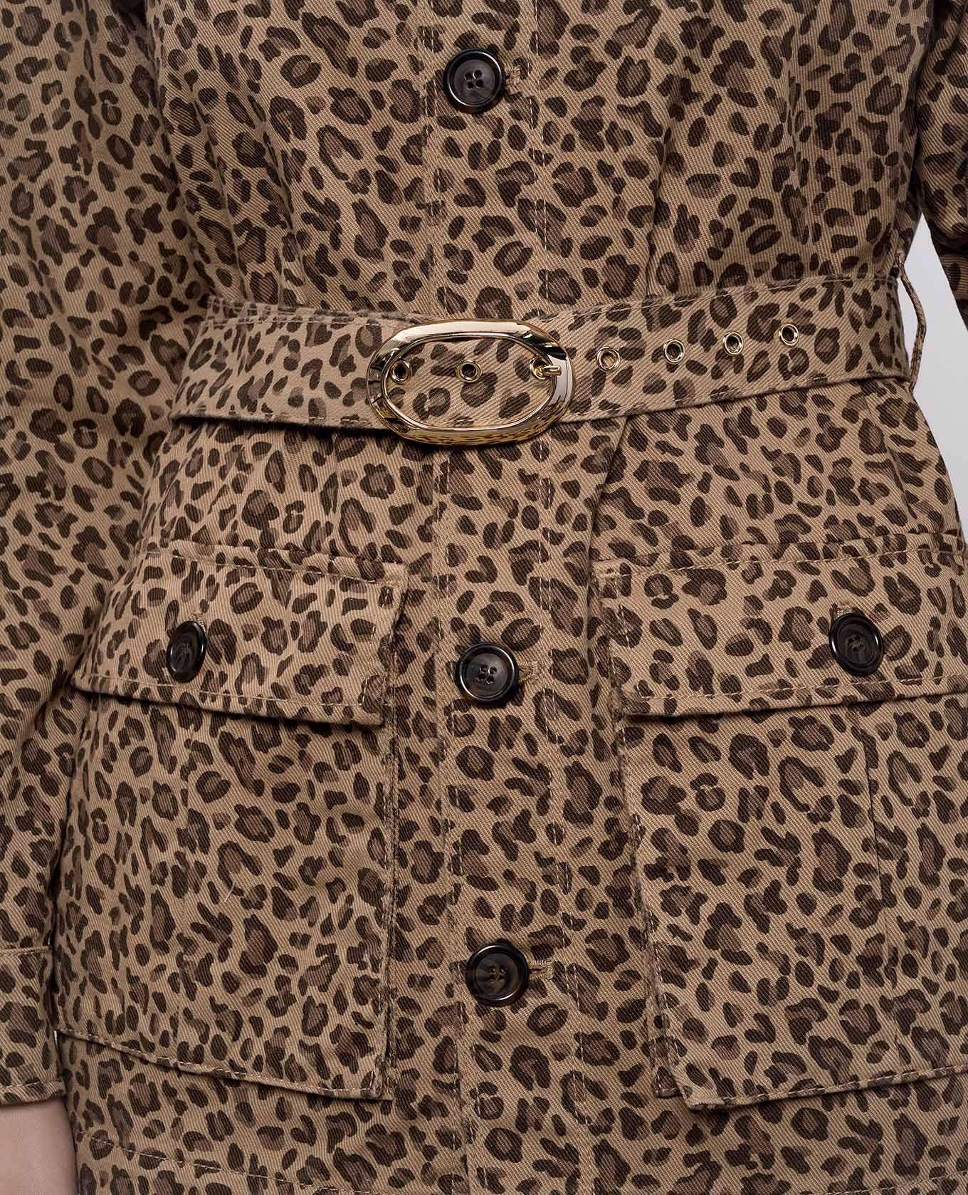 

Animal print jacket Twinset, Brown