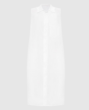 Y`S Yamamoto White linen shirt dress YKD06300