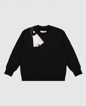 Maison Margiela MM6 Children's black sweatshirt with print M61157MM02X