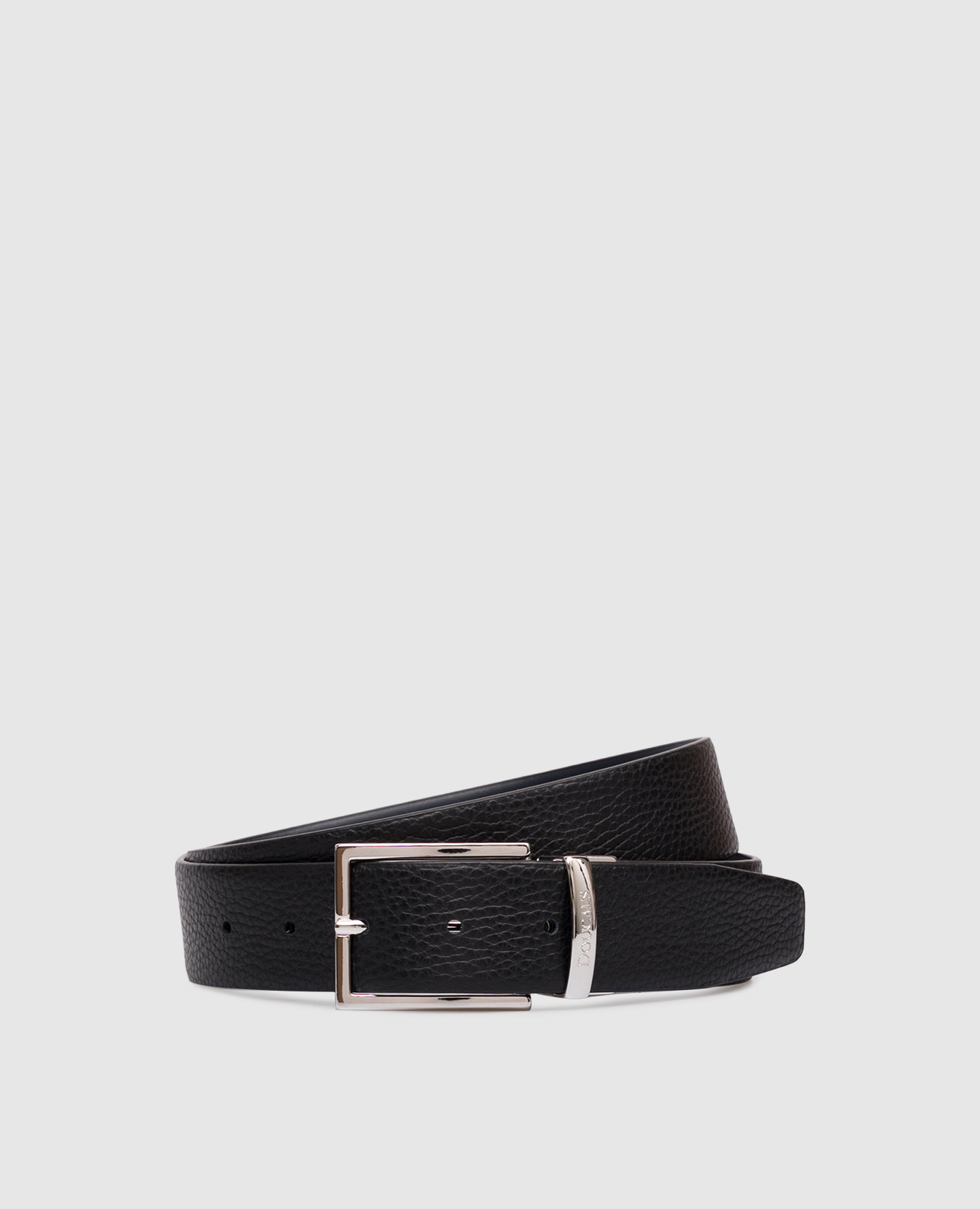 Leather double-sided belt