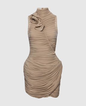 Magda Butrym Beige dress with drapery DRESS11323526