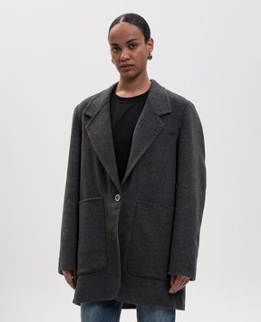 Givenchy Gray wool and cashmere coat BWC0GA151K
