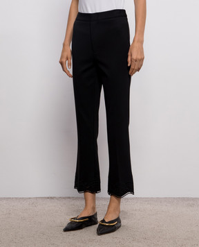 Twinset Black pants with embroidery 262TP2673