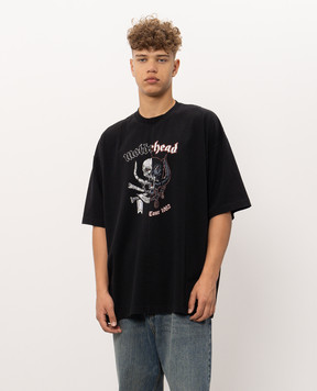 Vetements Black T-shirt with print MH27TR242B