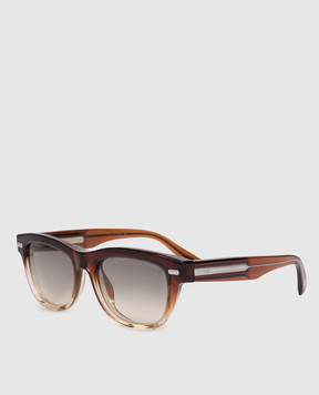 Brunello Cucinelli Stanley J Brown Sunglasses MOCSTEMS17