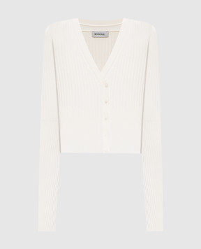 Simkhai Beige ribbed Ailany cardigan 2246003K
