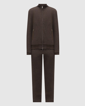 CAPOBIANCO Brown patterned tracksuit 21M450GA0021M735GAR0
