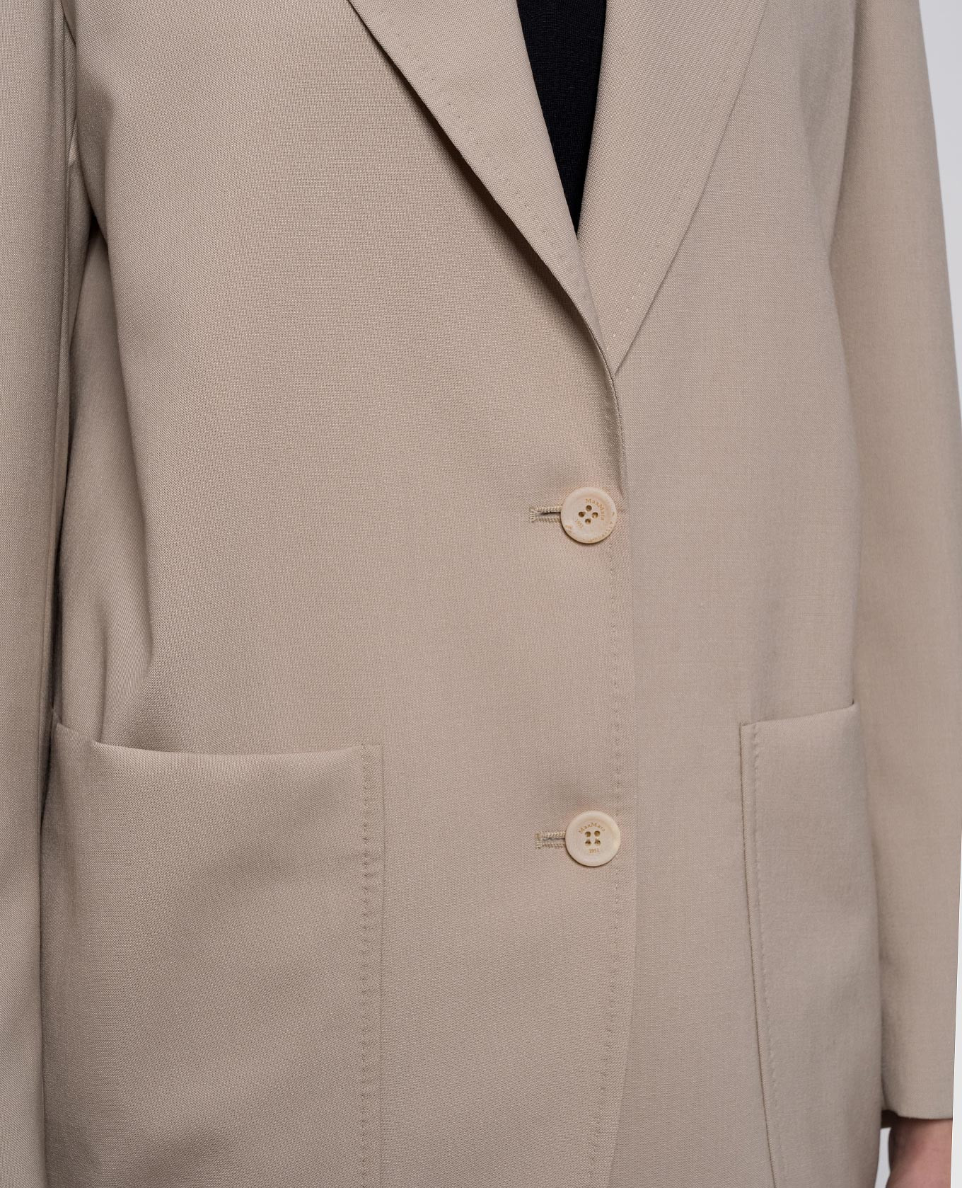 Beige AFFARI wool and silk jacket Max Mara 5