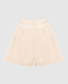 Dolce&Gabbana Children's beige shorts with print L1JQS2G7PNI