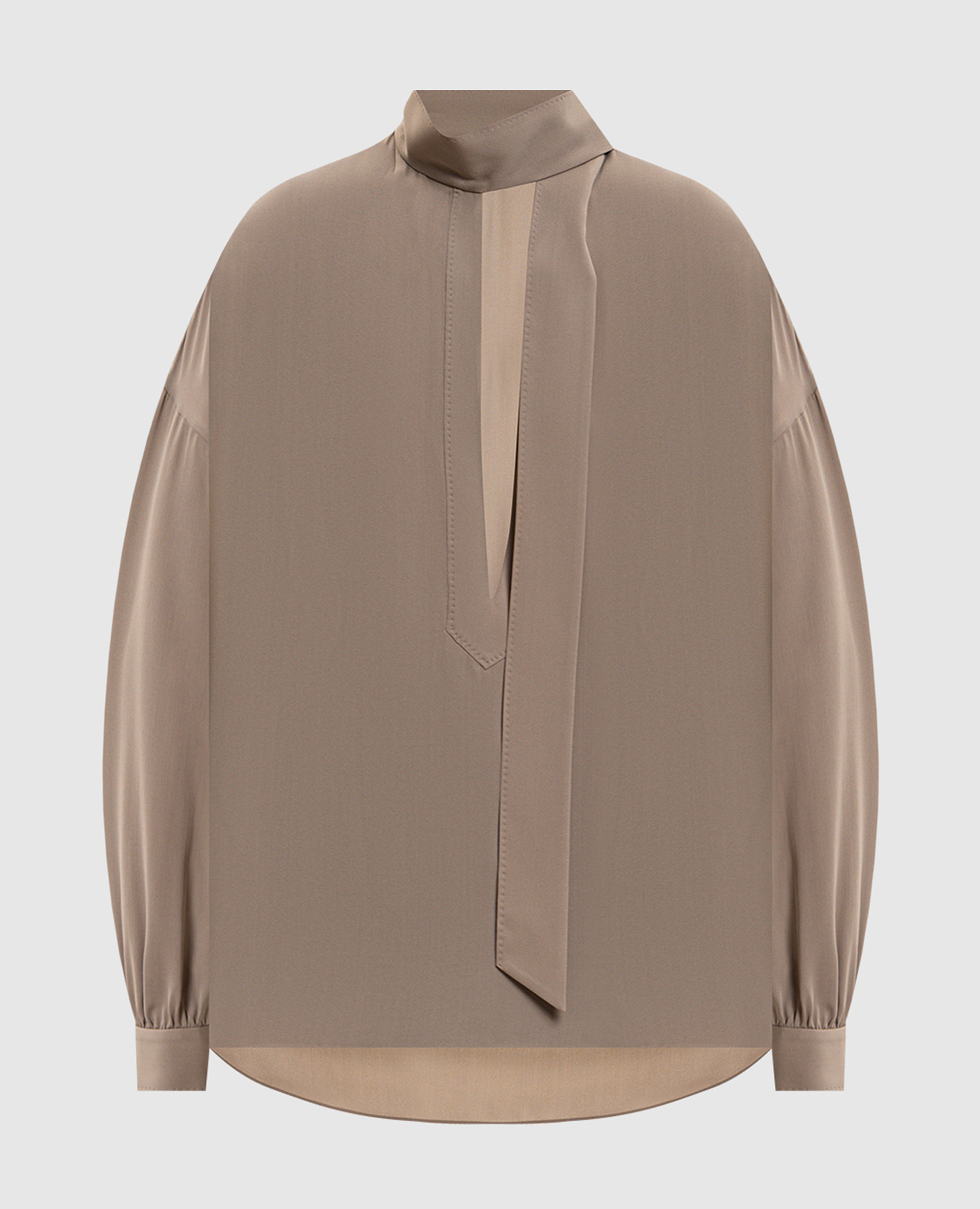 Brown silk blouse Tom Ford