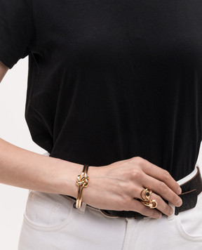 Reco Gold bracelet with branded knot BR455
