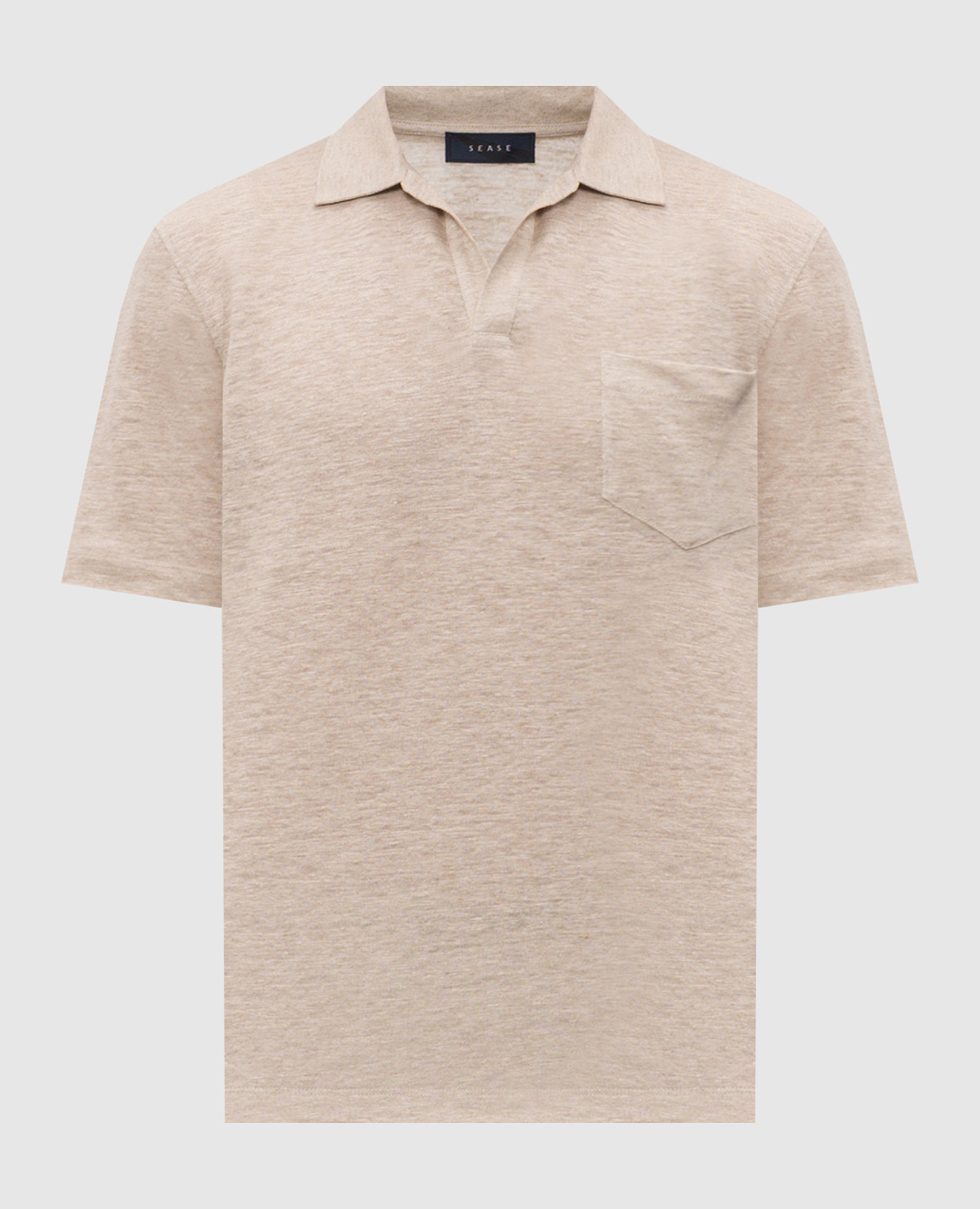 Beige hemp polo shirt Sease