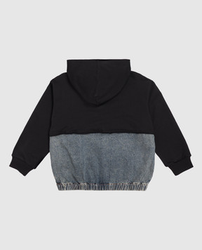 Maison Margiela MM6 Children's hoodie with double construction M61108MM09G