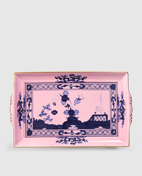 Ginori 1735 Pink porcelain tray Oriente Italiano 017RG02FG5282LX0235