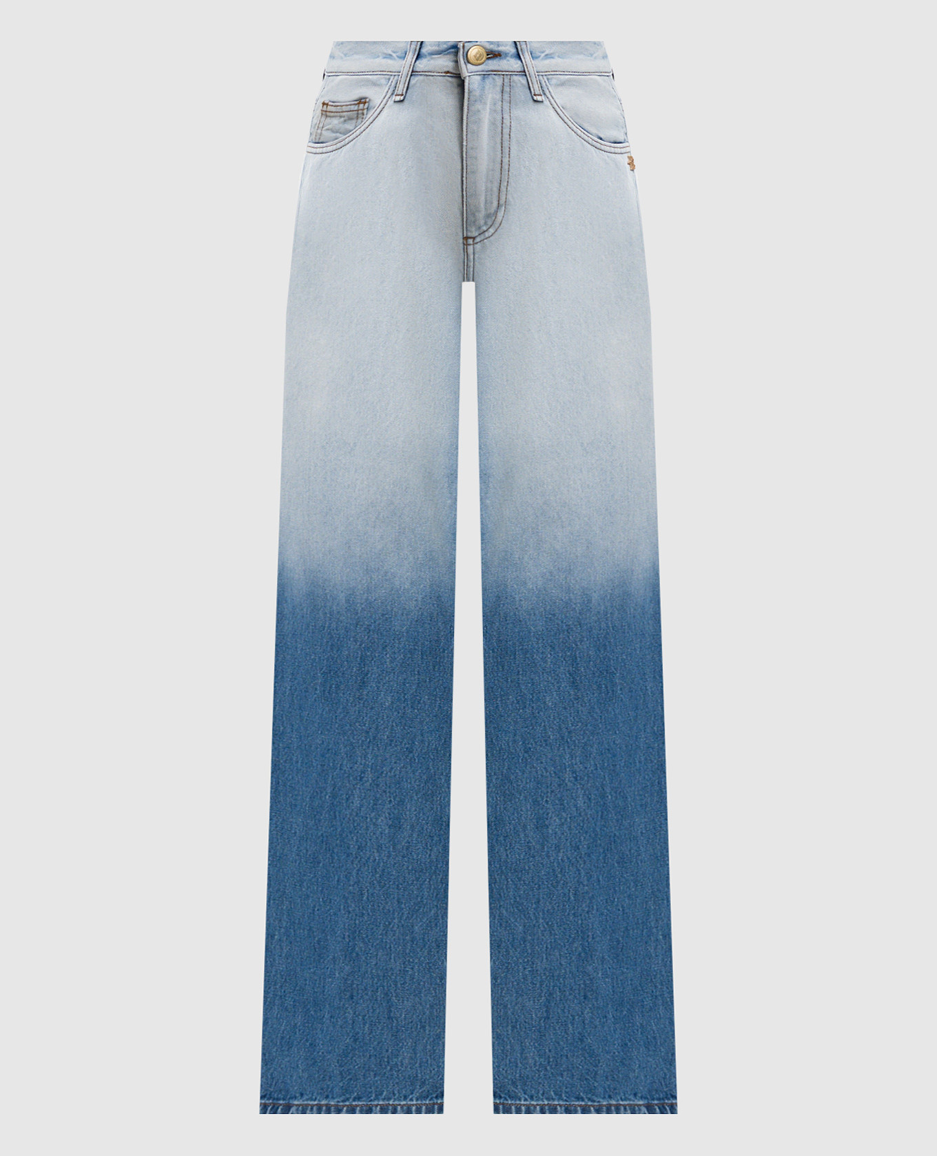 

Blue jeans with logo patch Ballantyne, Light blue