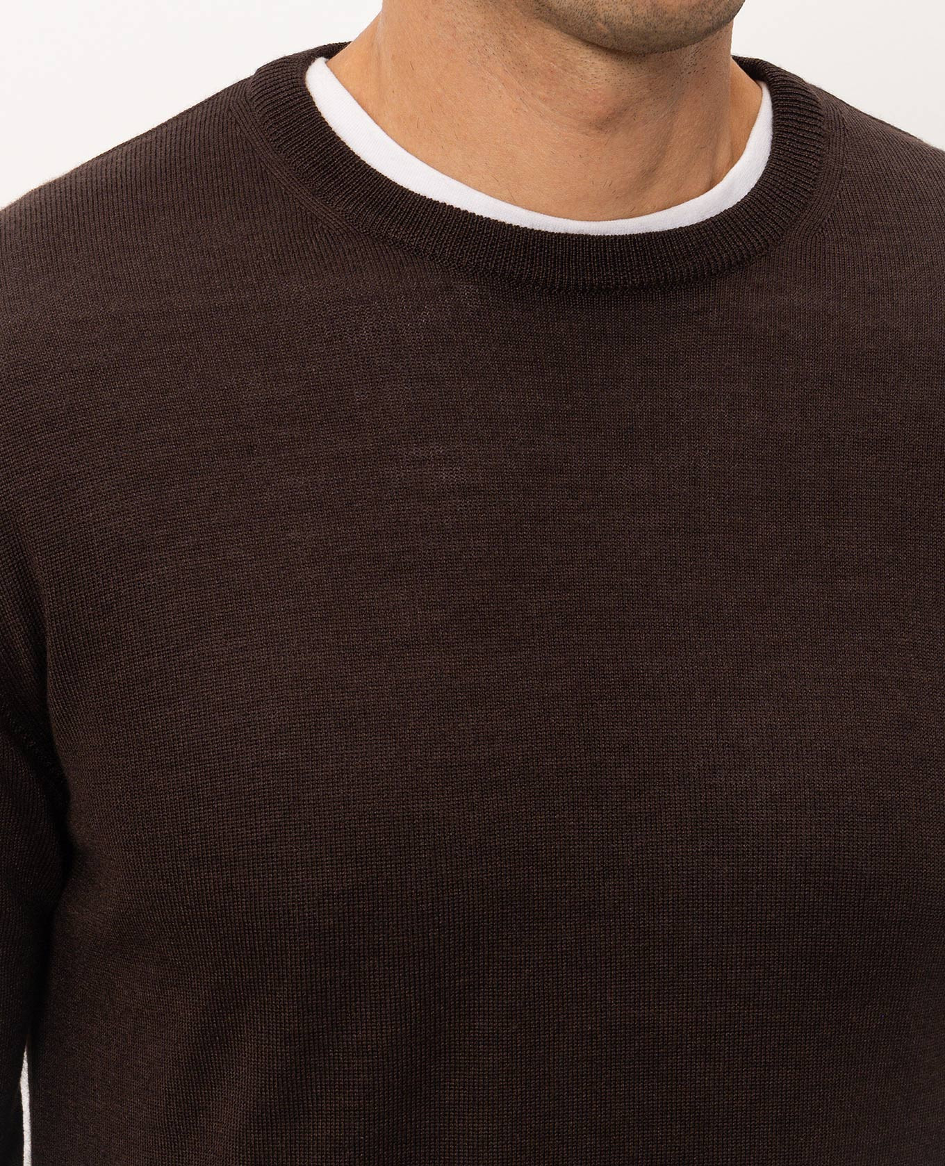 Brown wool, silk and cashmere jumper Cashmere&Whiskey 5
