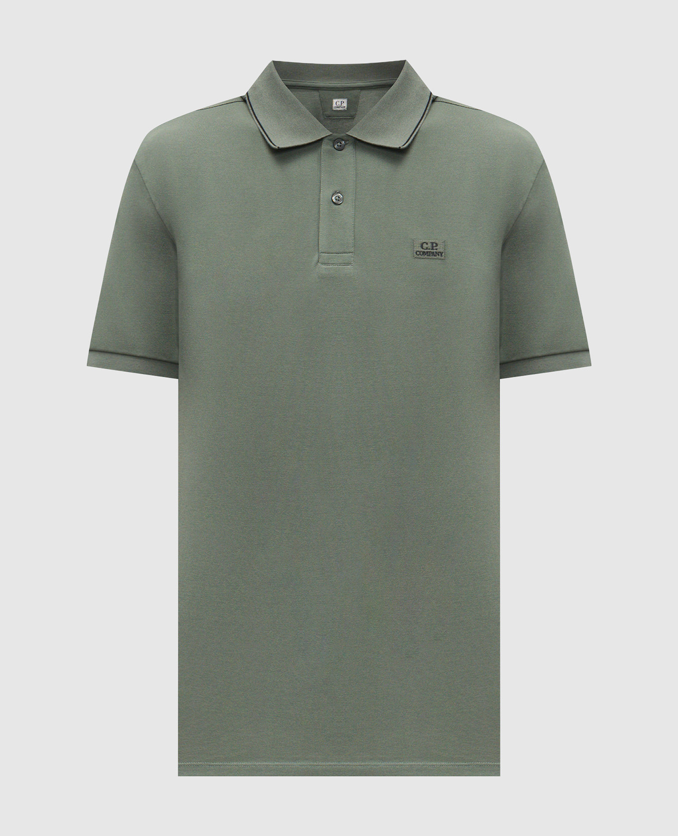 

Green polo with logo C.P. Company