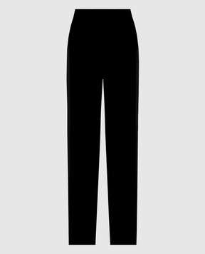 Max Mara Black velour flared pants EOSCURI MSEOSCURI