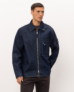 Stone Island Blue denim shirt jacket L2S141200002S00J7