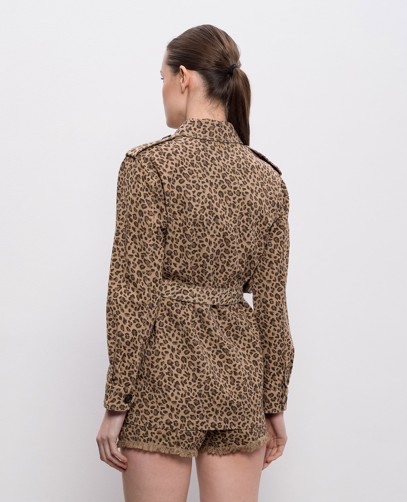 

Animal print jacket Twinset, Brown