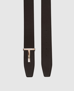 Tom Ford Brown leather belt T ICON TB178LCL236S