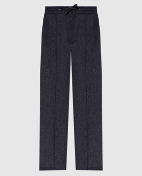 ISAIA Blue wool pants PNC05391010