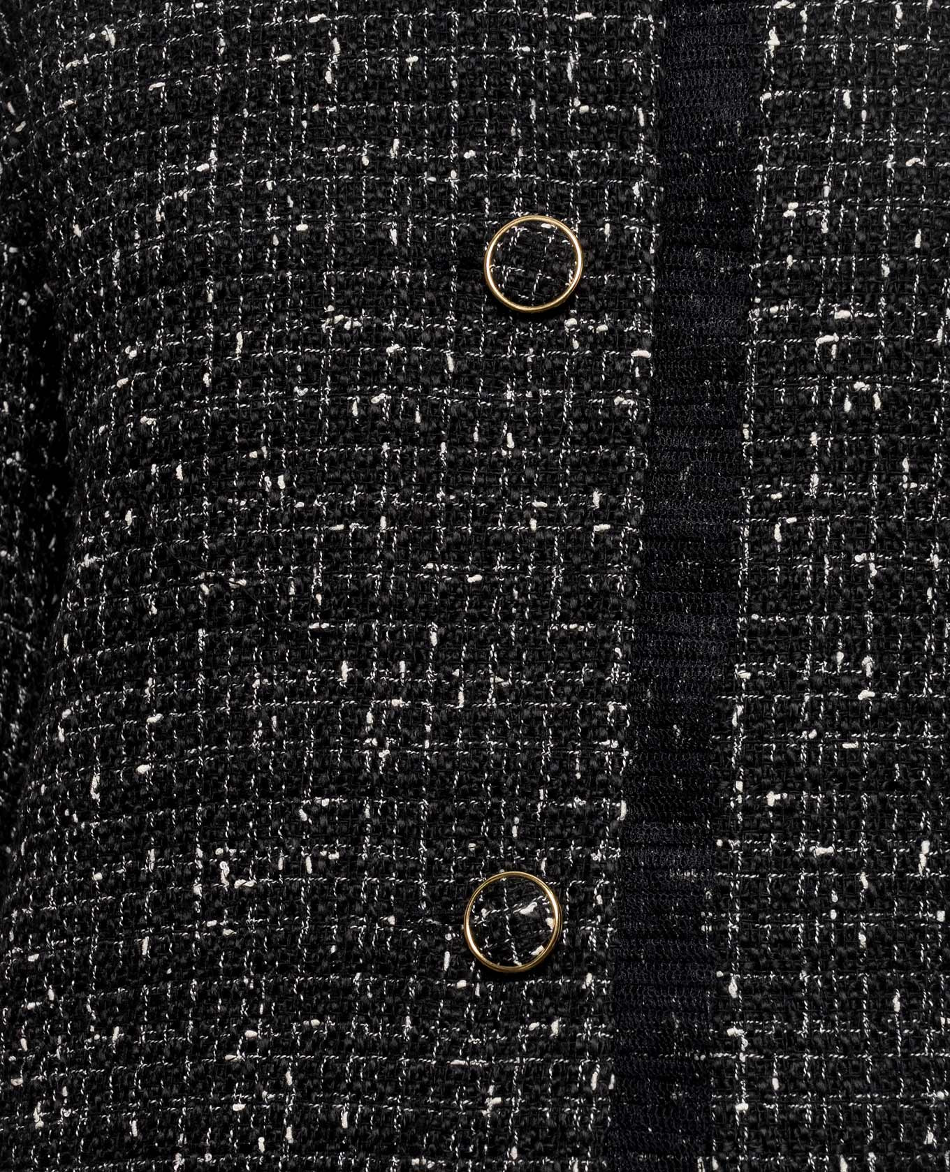 Black tweed coat Twinset 5
