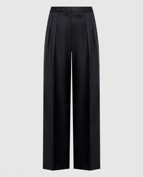 Loulou de Saison SBIRU gray wool pants SBIRULDS