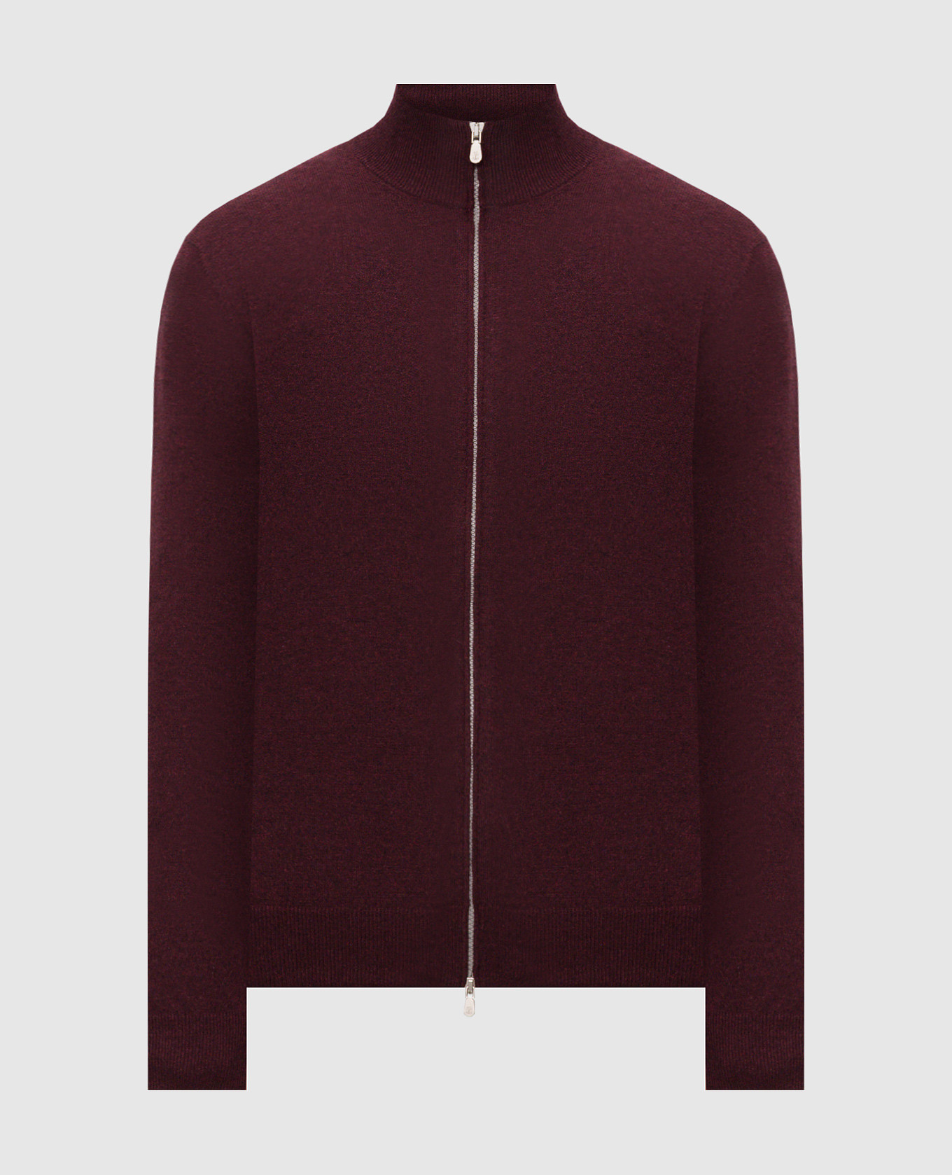 Burgundy cashmere cardigan