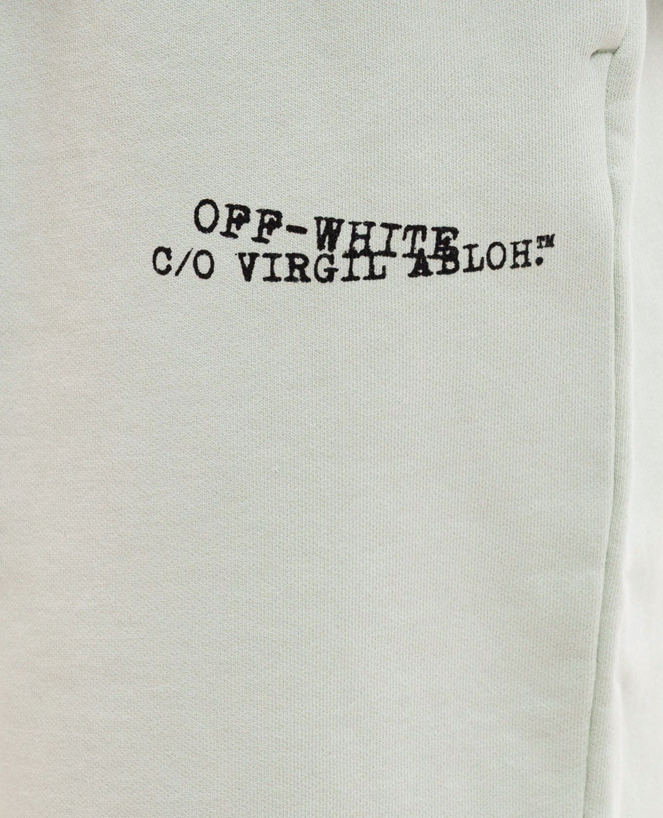 

Green shorts with logo print Off-White