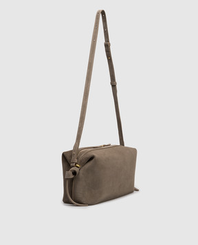 YUZEFI Khaki suede bag BRIOCHE BRIOCHEPOUCH