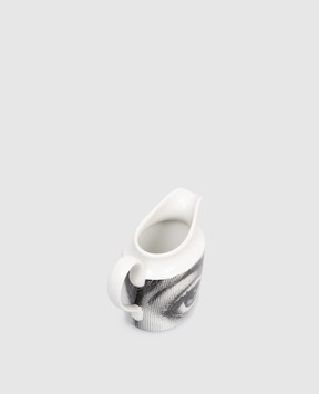 Fornasetti White porcelain milk jug Tema e Variations P05X445
