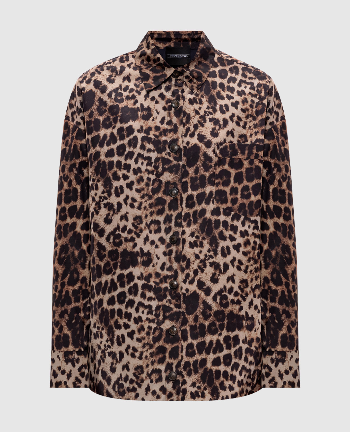 Lobster shirt in animal print Simonetta Ravizza