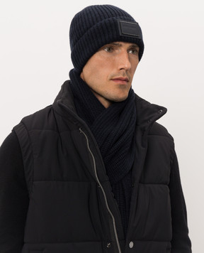 Dolce&Gabbana Blue cashmere scarf GXK64TJBW2X