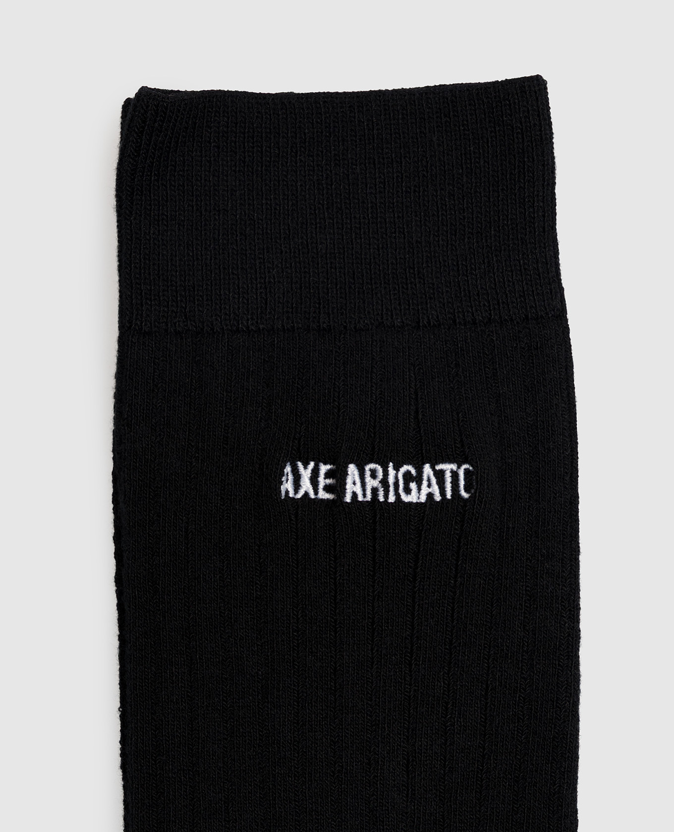 Black socks with logo embroidery Axel Arigato 2