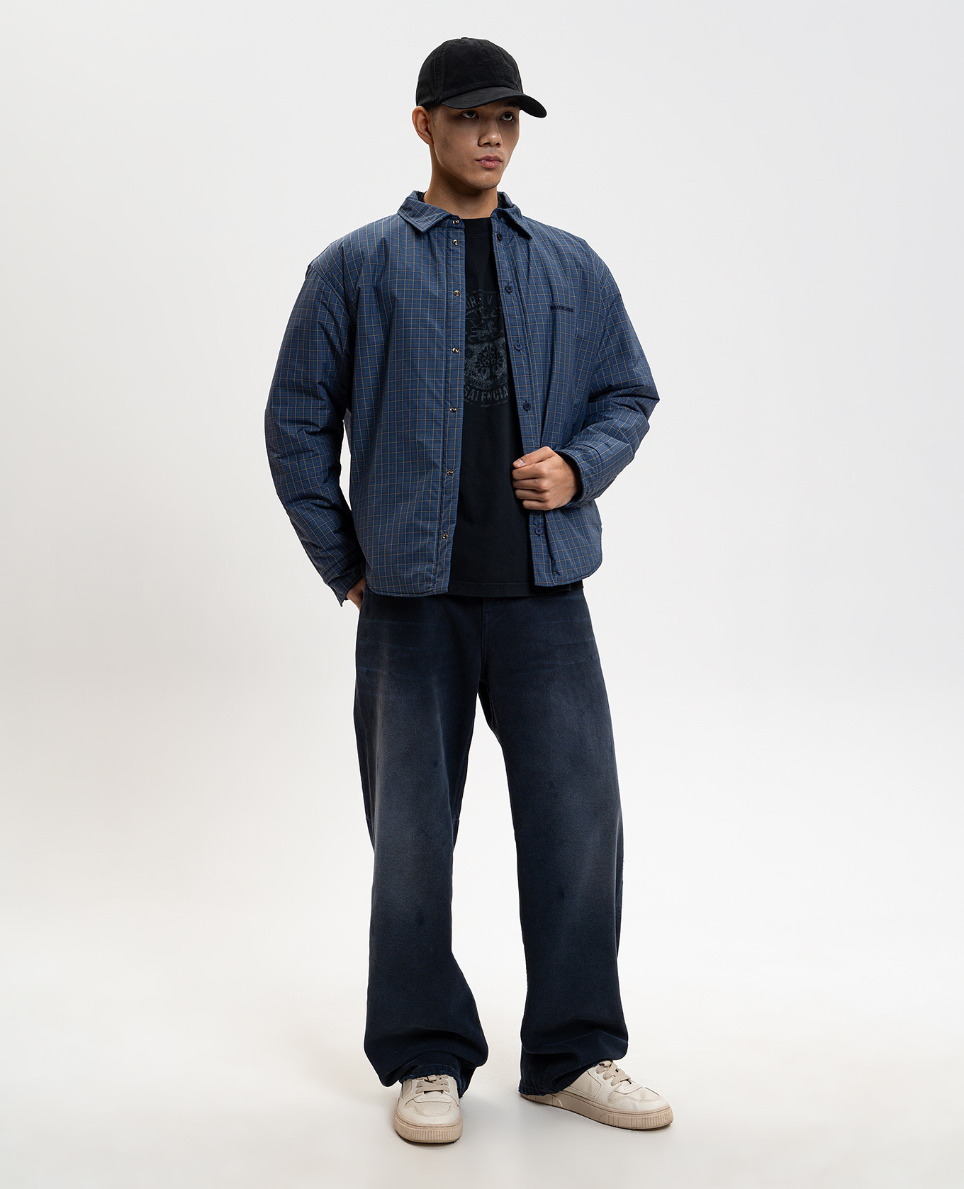 

Blue checked jacket Balenciaga