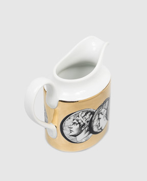 Fornasetti White porcelain creamer Cammei P05Z500