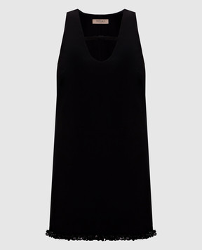 Twinset Black mini dress with sequins 252TT2231