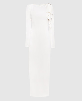 Alessandra Rich White maxi dress with slit FABX4265F4692