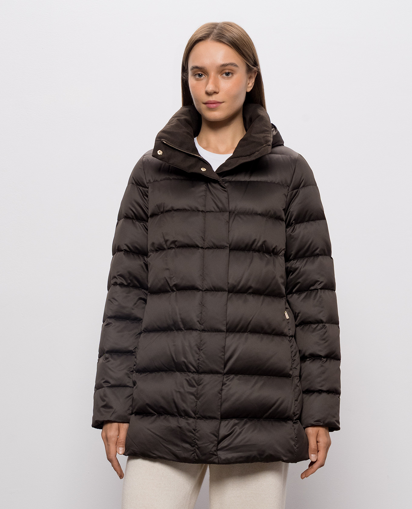Brown down jacket DELIA MooRER 3