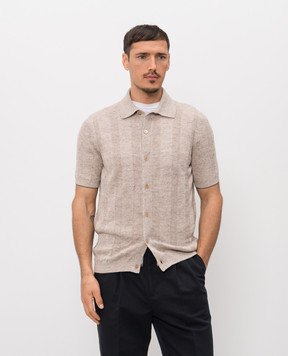 Brunello Cucinelli Beige linen shirt M2L707805