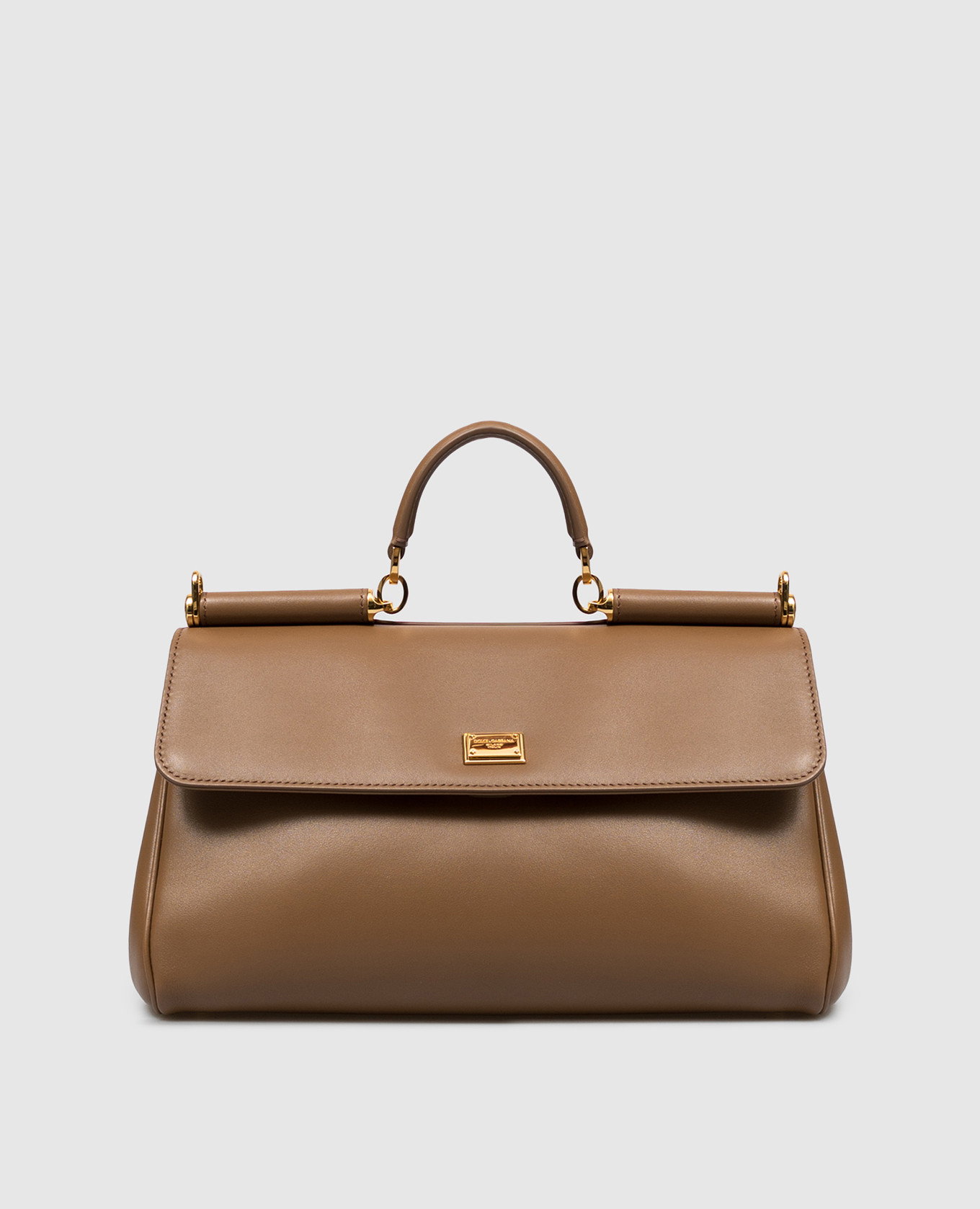 Brown leather bag My Sicily