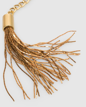 Twinset Golden belt with fringe 262TO5680