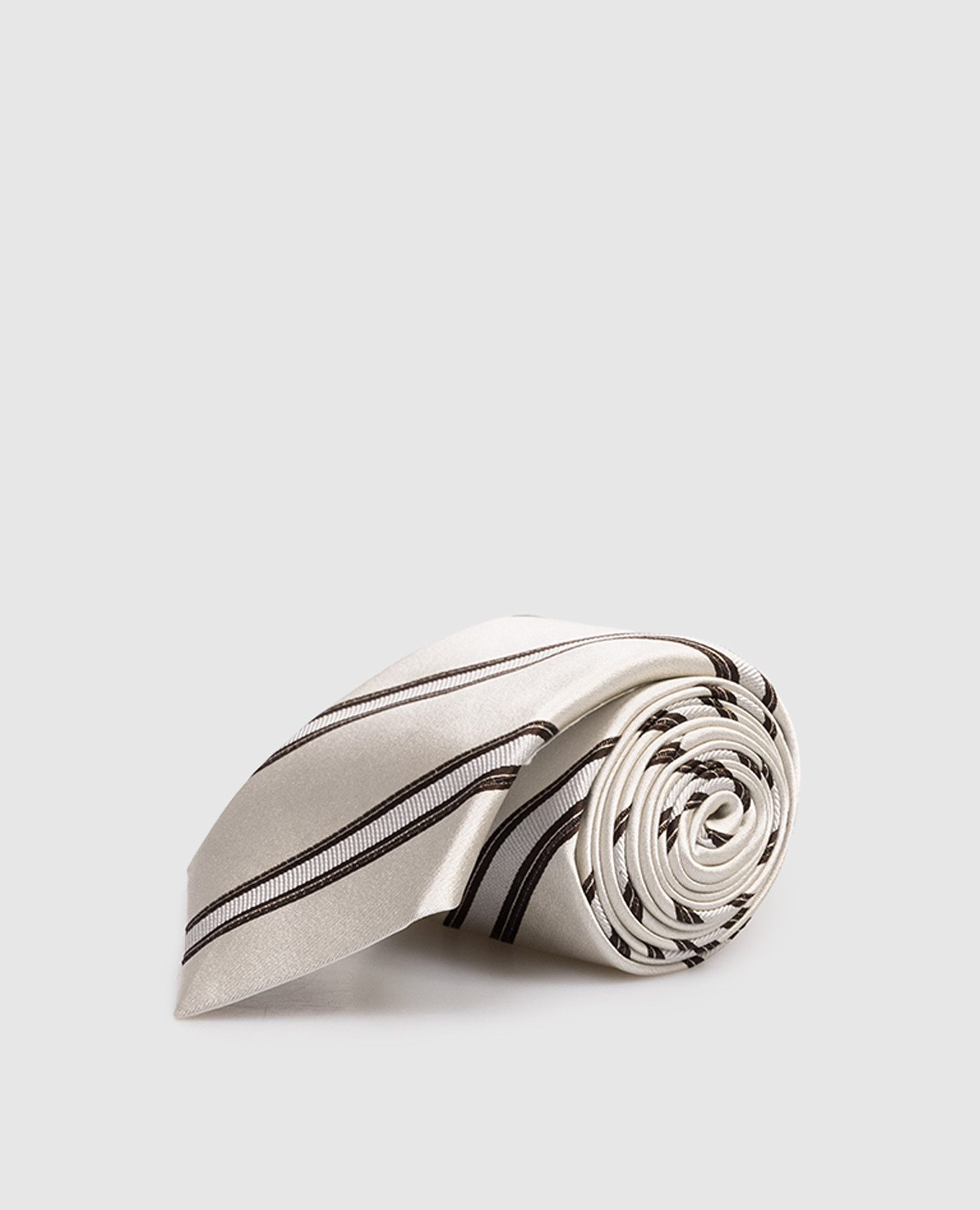 

Gray silk tie Brunello Cucinelli, Grey