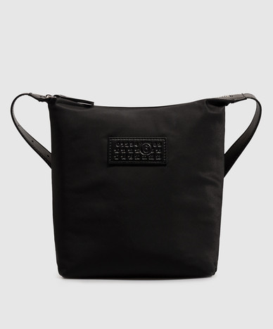 Black bag with logo patch