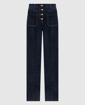 Valentino Blue jeans with logo patch 9B3DD23LAER