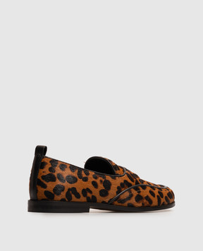 Max & Co TUONO leopard print leather loafers MCATUONO