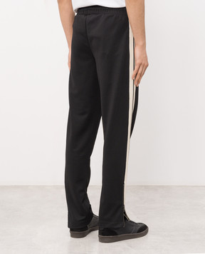 Palm Angels Black sweatpants with logo patch PMCJ020S26FAB002