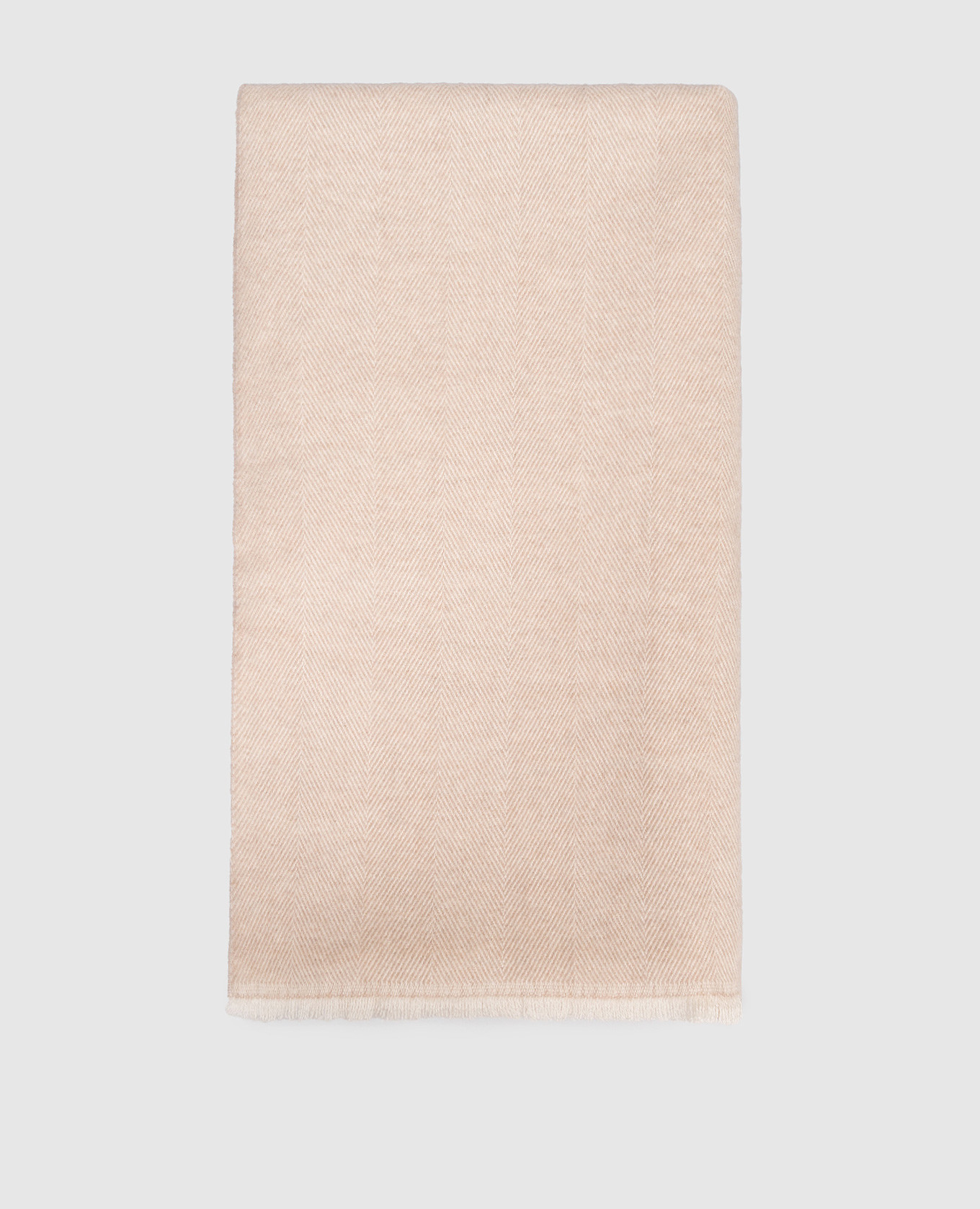 

Beige wool scarf with a pattern Pini Parma